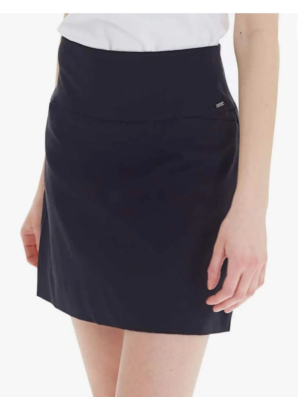 S.C. & CO. Women's Comfortable Stretch Skort Black XL Tummy Control NWT